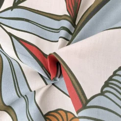 Housse de couette 200x200 cm percale coton CASCADE vert sauge