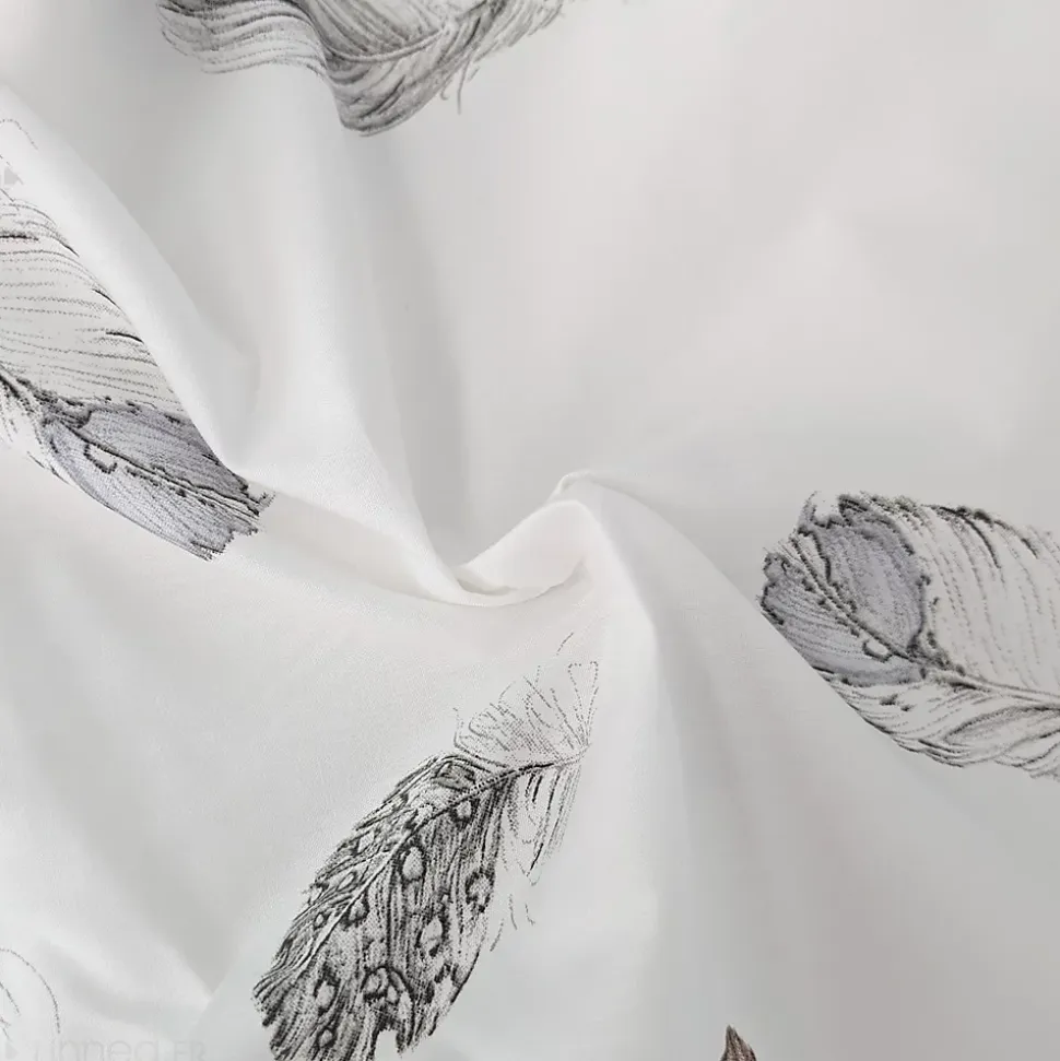 Housse de couette 300x240 cm Percale pur coton PLUMES