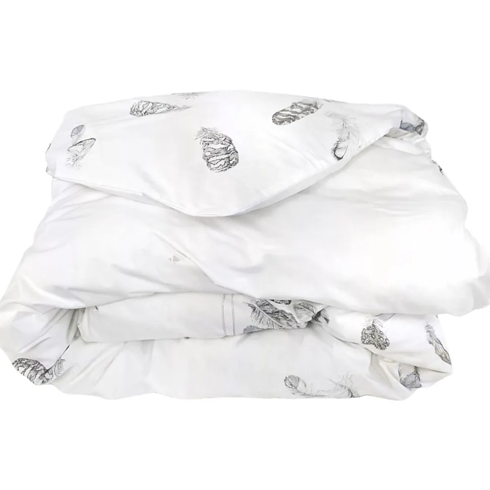 Housse de couette 300x240 cm Percale pur coton PLUMES