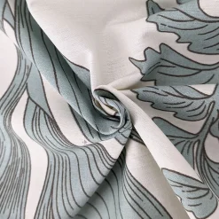 Housse de couette 240x220 cm percale coton FÉERIE Blanc sauge