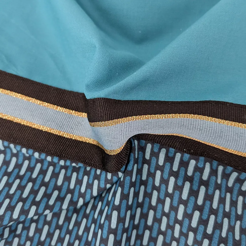 Housse de couette 240x220 cm percale de coton GUSTAV vert Emeraude