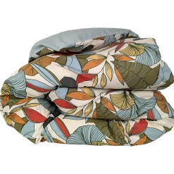 Housse de couette 260x240 cm percale coton CASCADE vert sauge