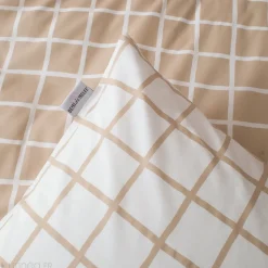 Housse de couette 200x200 cm percale coton DDM MAX Beige