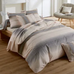 Housse de couette 300x240 cm percale coton ESTEBAN Beige