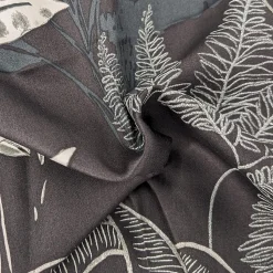 Housse de couette 200x200 cm satin de coton CAYENNE noir Ebène