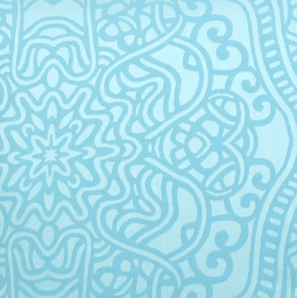 Housse de couette 240x220 cm Satin de coton PANTHEON Bleu clair