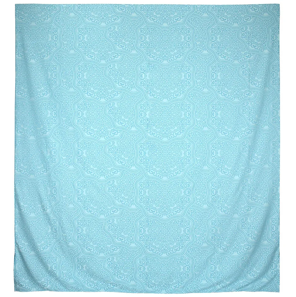 Housse de couette 240x220 cm Satin de coton PANTHEON Bleu clair