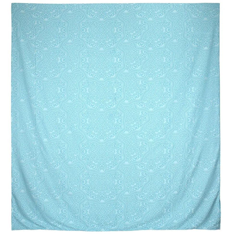 Housse de couette 240x220 cm Satin de coton PANTHEON Bleu clair