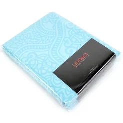 Housse de couette 240x220 cm Satin de coton PANTHEON Bleu clair