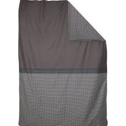 Housse de couette 140x200 cm satin de coton ENZO noir