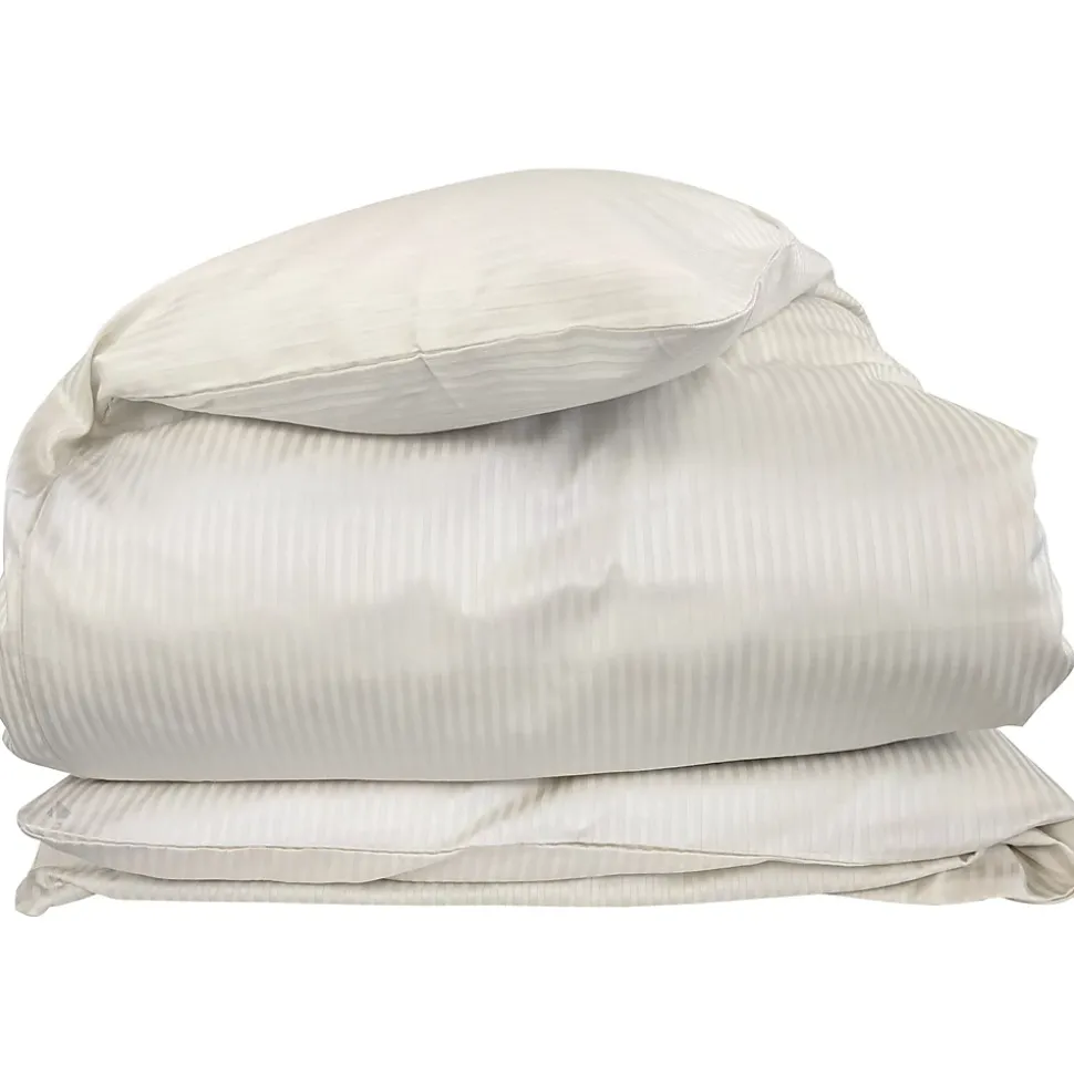 Housse de couette 140x200 cm satin de coton GRAND HÔTEL sable