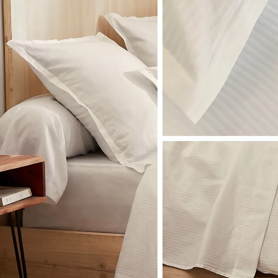 Housse de couette 140x200 cm satin de coton GRAND HÔTEL sable