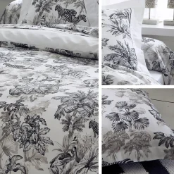 Housse de couette 140x200 cm satin de coton SAVANE blanc