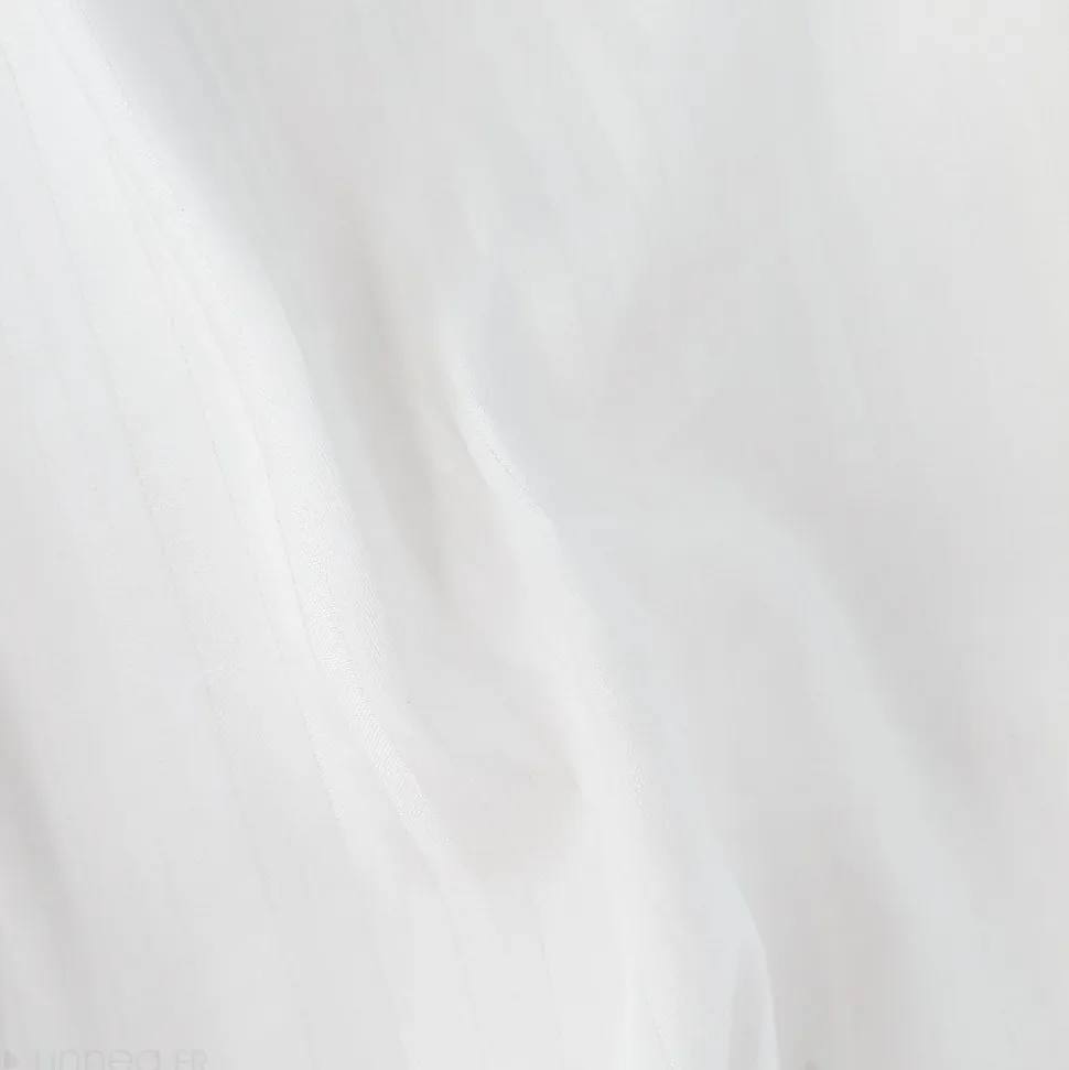 Housse de couette 200x200 cm satin de coton GRAND HÔTEL blanc