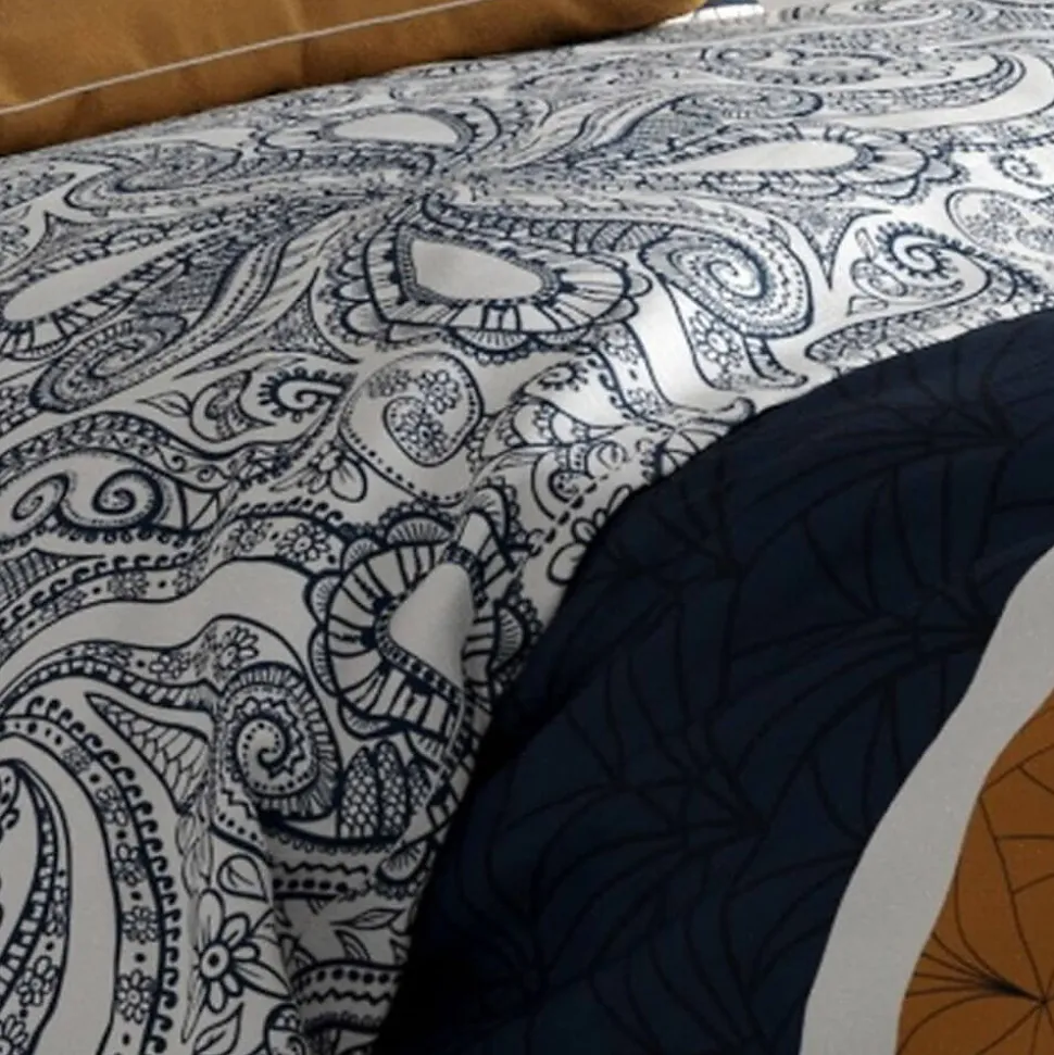 Housse de couette 260x240 Dakota + 2 taies coton 57 fils