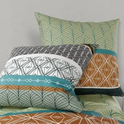 Housse de couette 260x240 Echo + 2 taies coton 57 fils