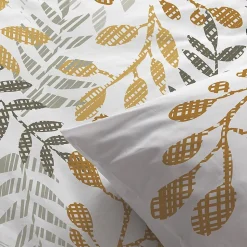 Housse de couette 260x240 Eloa + 2 taies coton bio 57 fils