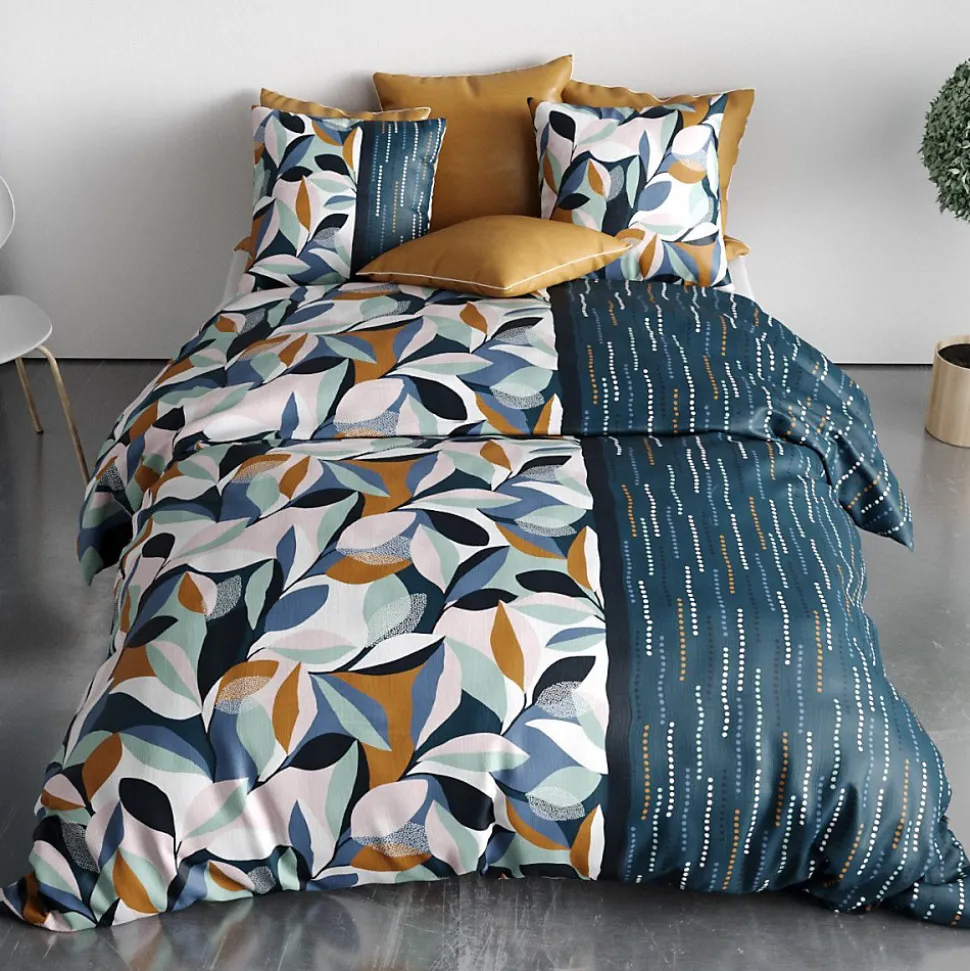 Housse de couette 240x220 FLORIS + 2 taies coton 57 fils