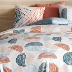 Housse de couette 240x220 Halley + 2 taies coton 57 fils