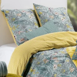 Housse de couette 240x220 Hupia + 2 taies coton 57 fils