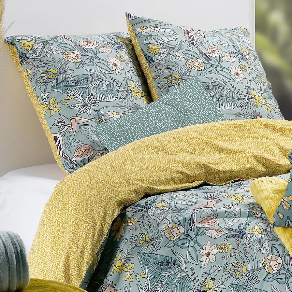 Housse de couette 240x220 Hupia + 2 taies coton 57 fils