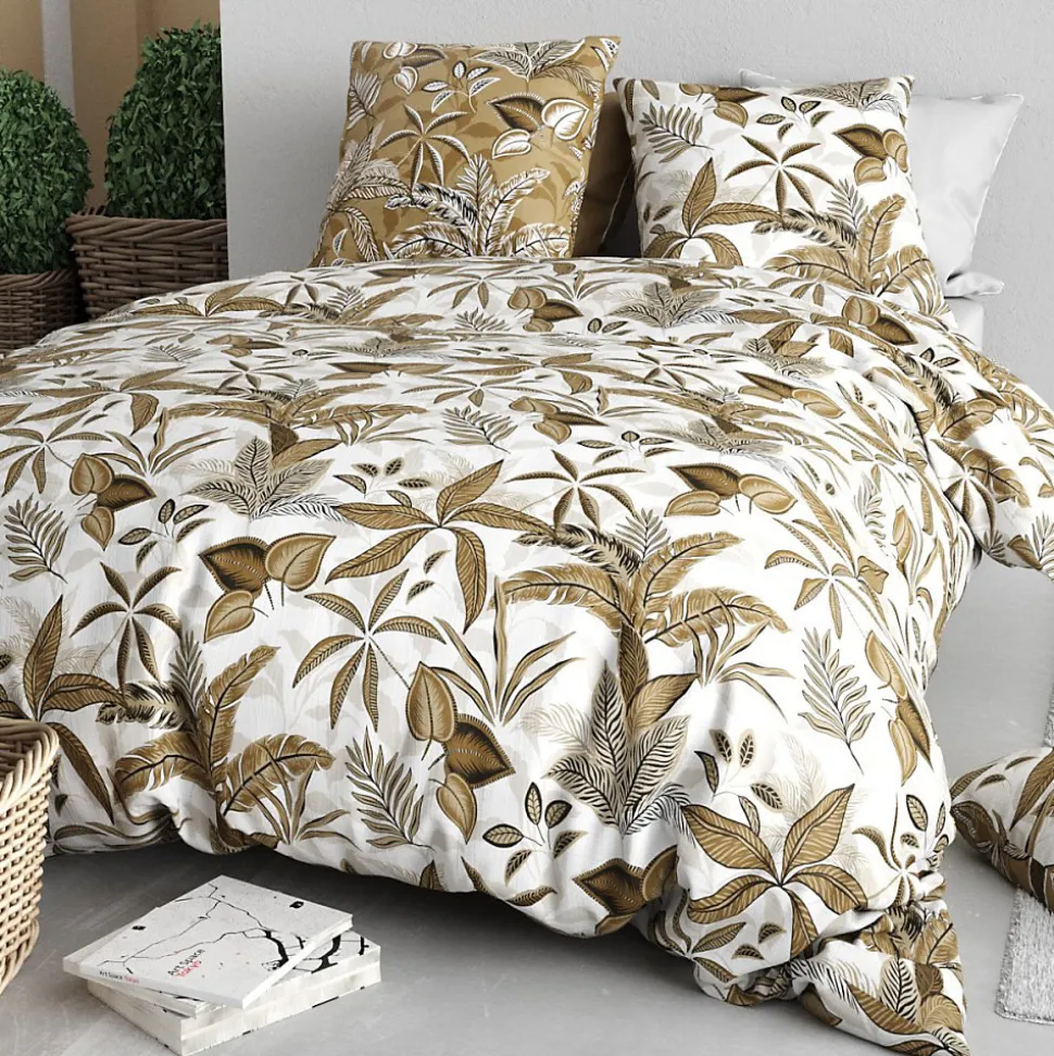 Housse de couette 240x220 KAHONI + 2 taies coton 57 fils