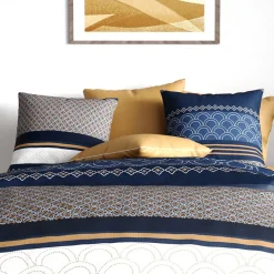 Housse de couette 260x240 KALYPSO + 2 taies coton 57 fils