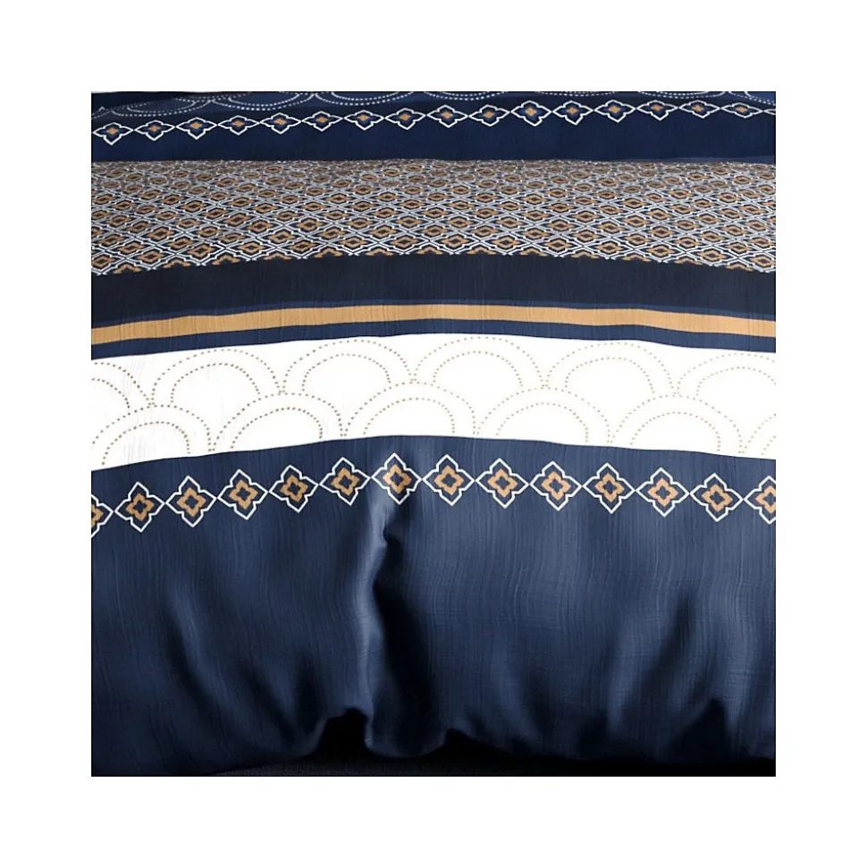 Housse de couette 260x240 KALYPSO + 2 taies coton 57 fils