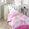 Housse de couette 140x200 Licorne + 1 taie coton