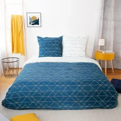 Housse de couette 240x220 List + 2 taies microfibre