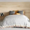 Housse de couette 240x220 LOYA + 2 taies coton 57 fils
