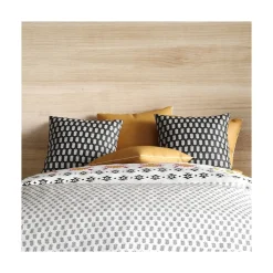 Housse de couette 240x220 LOYA + 2 taies coton 57 fils