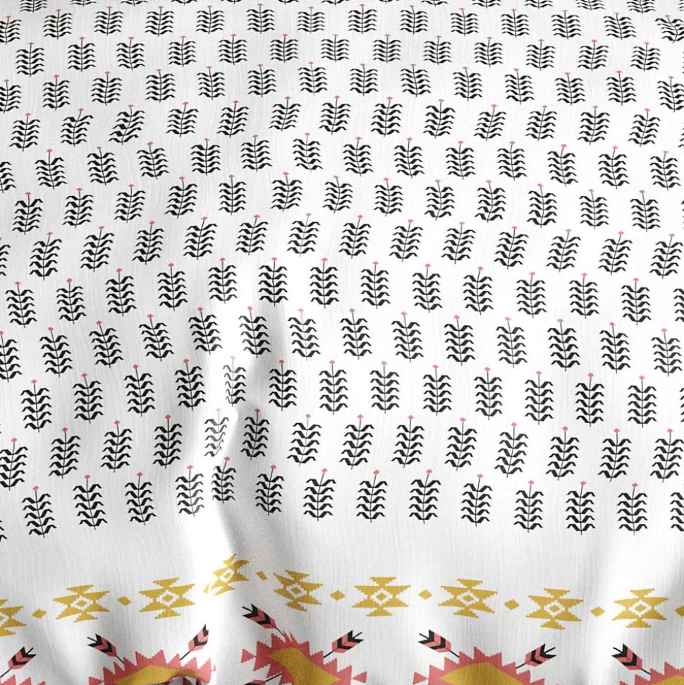 Housse de couette 260x240 LOYA + 2 taies coton 57 fils