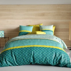 Housse de couette 240x220 Malphite + 2 taies coton 57 fils