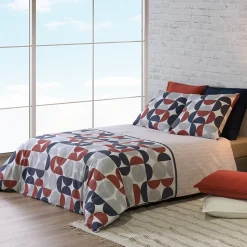 Housse de couette 260x240 MOON + 2 taies coton 57 fils