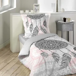 Housse de couette 140x200 Namaste + 1 taie 100% coton