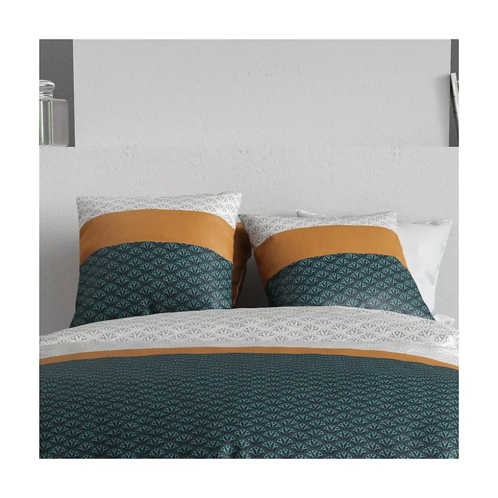 Housse de couette 240x220 ORUS + 2 taies coton 57 fils