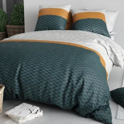 Housse de couette 240x220 ORUS + 2 taies coton 57 fils