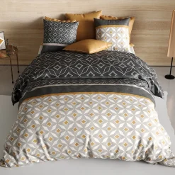 Housse de couette 260x240 Ota + 2 taies coton 57 fils