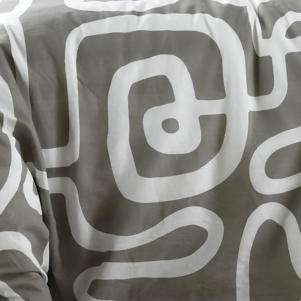 Housse de couette 240x220 PINTO + 2 taies coton 57 fils