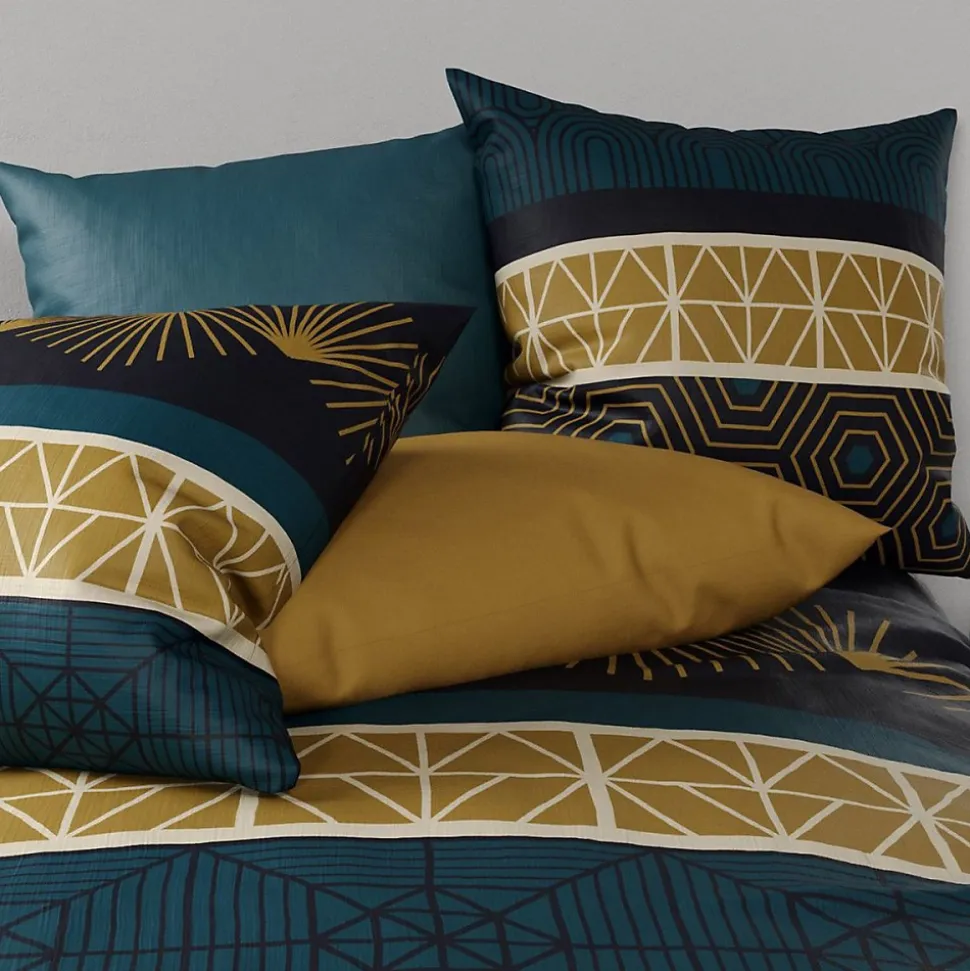 Housse de couette 240x220 Qobe + 2 taies coton 57 fils