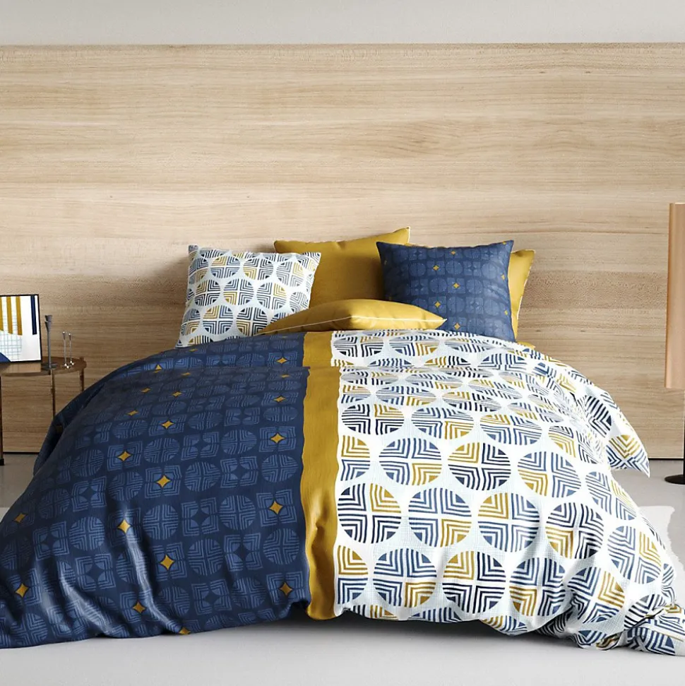 Housse de couette 260x240 Sirius + 2 taies coton 57 fils