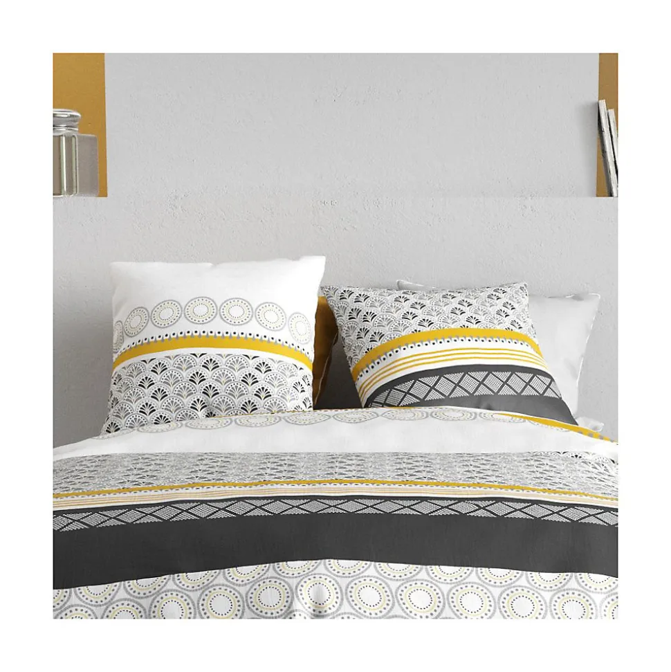 Housse de couette 260x240 SPIRA + 2 taies coton 57 fils