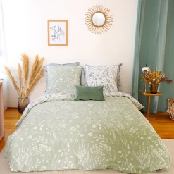 Housse de couette 240x220 Susie Satin + 2 taies 100% coton 78 fils