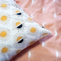 Housse de couette 260x240 TERRAMEA + 2 taies 100% coton adouci 57 fils/cm2