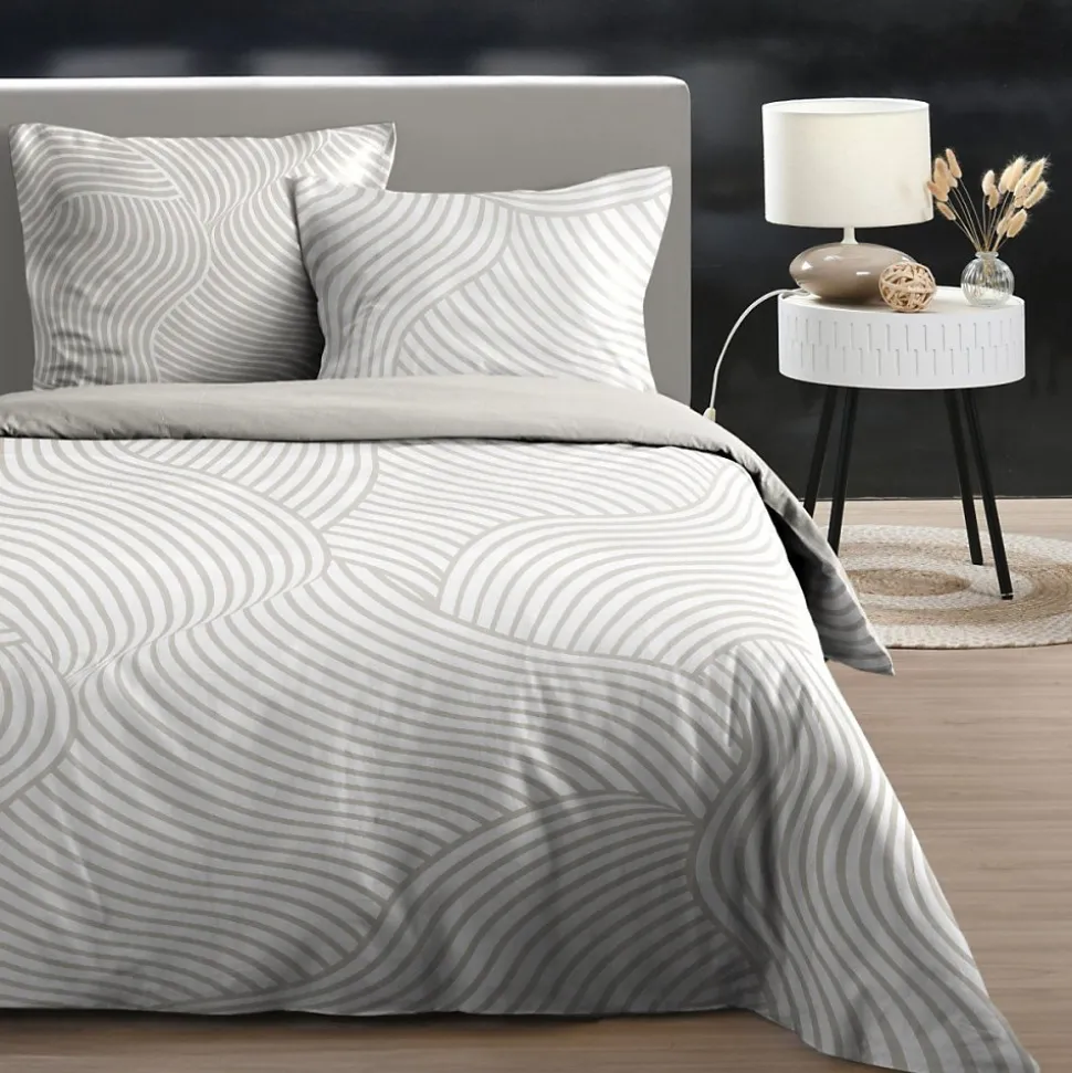 Housse de couette 240x220 TORY + 2 taies coton 57 fils