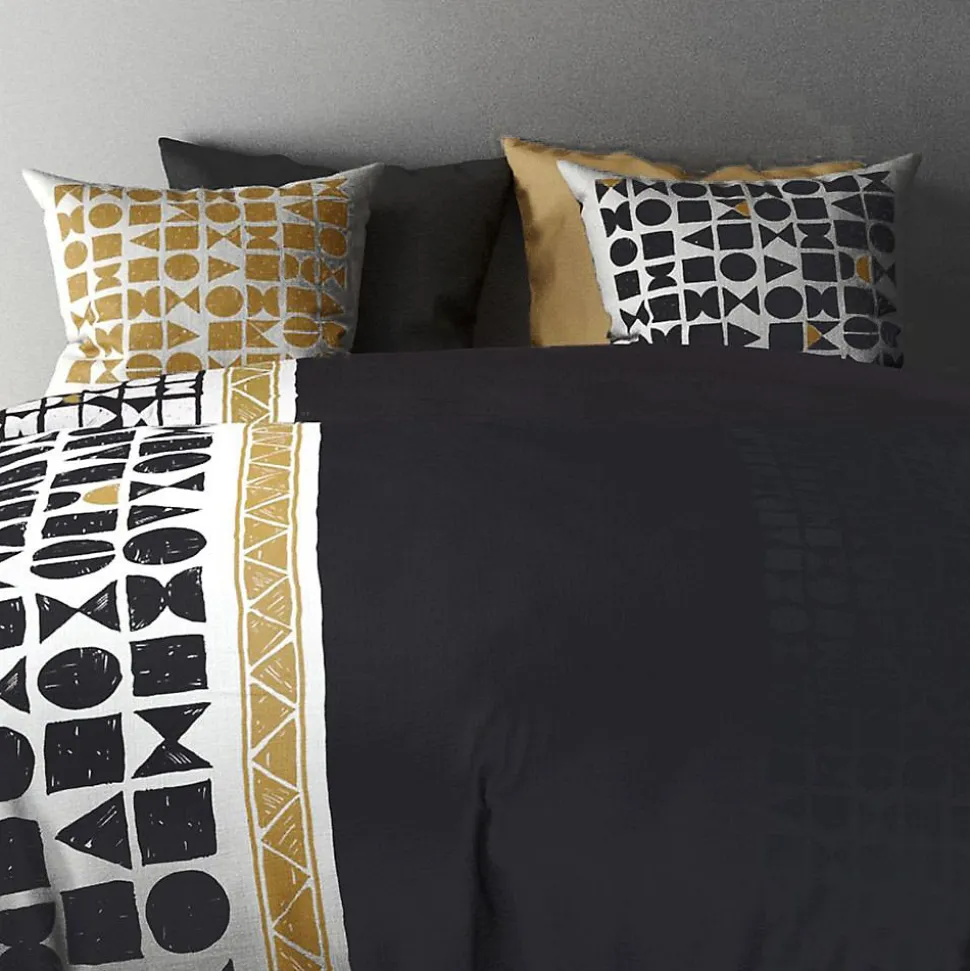 Housse de couette 240x220 Union + 2 taies coton 57 fils