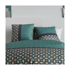 Housse de couette 240x220 VICTORY + 2 taies coton 57 fils