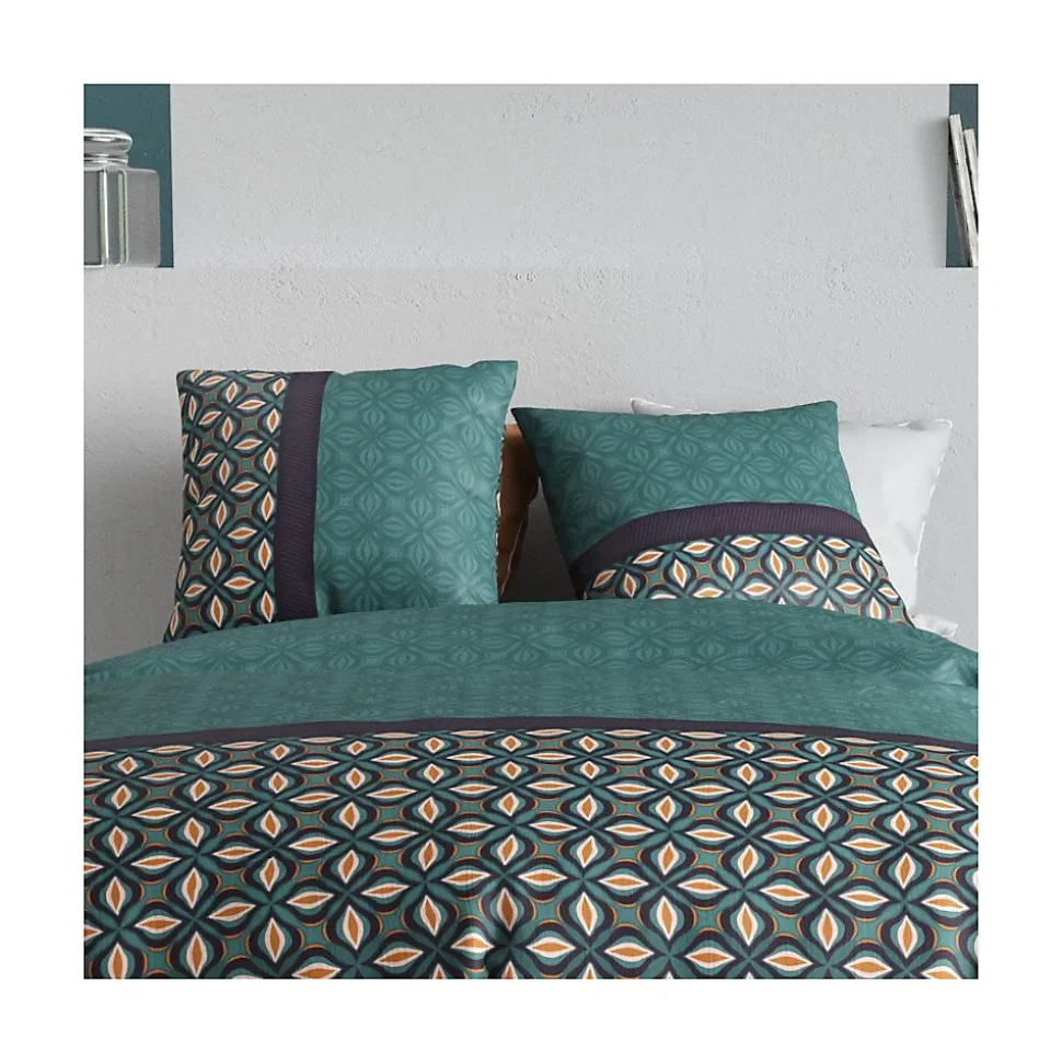 Housse de couette 240x220 VICTORY + 2 taies coton 57 fils