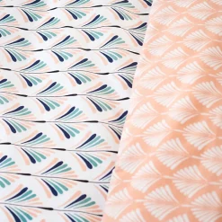 Housse de couette 200x200 VOLEA + 2 taies 100% coton adouci 57 fils/cm2